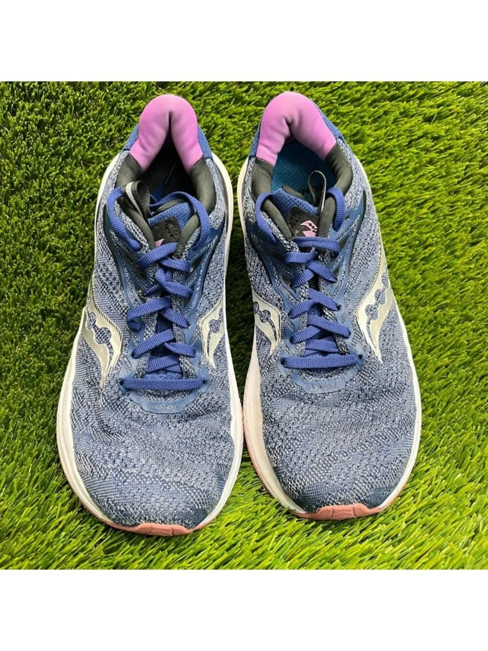 Saucony Echelon 9 Womens Size 8.5 Blue White Athletic Running Shoes Sneakers
